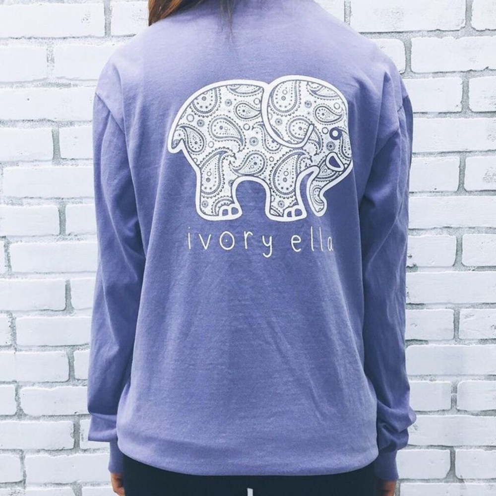 Purple Ivory Ella Long Sleeve Tee